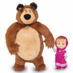 Simba Toys Set Masha and The Bear - papusa Masha 12 cm si ursulet de plus 25 cm