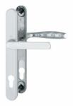 Hoppe Maner usa termopan, Hoppe New York, exterior, asimetric, 92 x 30 mm, material aluminiu, culoare argintiu F1