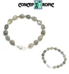  Bratara Labradorit Diametru 50 mm - Oval Fatetat 5-11 x 6-8 mm - Accesorii Argint 925 - GF