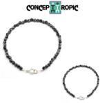  Bratara Obsidian Fulg de Zapada Diametru 62 mm - Rotund Fatetat 3-3, 9 mm - Accesorii Argint 925