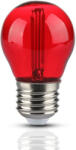 V-TAC Bec LED 2W, Filament, E27, G45, Culoare Rosie (15389-)