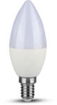 V-TAC Bec LED Lumanare 7W, E14, Plastic, Lumina Naturala 4000K cu Cip Samsung (22376-)