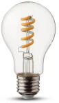 V-TAC Bec LED Clar 4W, E27, 2200K, Filament Spirala (16468-)