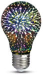 V-TAC Bec LED 3W, E27 cu Filament, 3D, A60, Lumina Calda 3000K, AC220-240V (15387-)