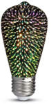 V-TAC Bec LED 3W, E27 cu Filament, 3D, ST64, Lumina Calda 3000K, AC220-240V (15388-)