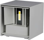 V-TAC Aplica 6W Perete cu Chip Bridgelux, Corp Gri Patrat 3000K (17317-)