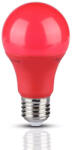 V-TAC Bec LED 9W, E27, Plastic, Culoare Rosie (15458-)