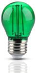 V-TAC Bec LED 2W, Filament, E27, G45, Culoare Verde (15390-)
