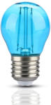 V-TAC Bec LED 2W Filament, E27, G45, Culoare Albastru (15480-)