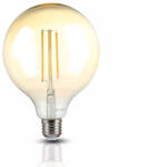 V-TAC Bec LED 12.5W, Filament, E27, G125, Sticla cu aspect de Chihlimbar, 2200K (13132-)