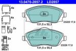 ATE set placute frana, frana disc ATE Ceramic 13.0470-2857.2 (13.0470-2857.2)