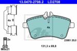 ATE set placute frana, frana disc ATE Ceramic 13.0470-2708.2 (13.0470-2708.2)