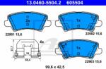 ATE set placute frana, frana disc ATE 13.0460-5504.2 (13.0460-5504.2)