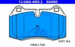 ATE set placute frana, frana disc ATE 13.0460-4965.2 (13.0460-4965.2)