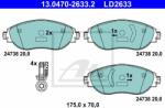 ATE set placute frana, frana disc ATE Ceramic 13.0470-2633.2 (13.0470-2633.2)
