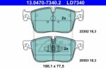 ATE set placute frana, frana disc ATE Ceramic 13.0470-7340.2 (13.0470-7340.2)