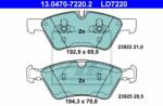 ATE set placute frana, frana disc ATE Ceramic 13.0470-7220.2 (13.0470-7220.2)