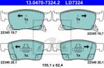 ATE set placute frana, frana disc ATE Ceramic 13.0470-7324.2 (13.0470-7324.2)