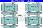ATE set placute frana, frana disc ATE Ceramic 13.0470-4990.2 (13.0470-4990.2)