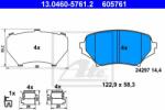 ATE set placute frana, frana disc ATE 13.0460-5761.2 (13.0460-5761.2)