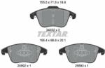 TEXTAR set placute frana, frana disc TEXTAR Q+ 2433205 (2433205)