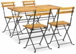 vidaXL Set mobilier de exterior pliabil, 5 piese, lemn masiv de acacia (3058155) - vidaxl