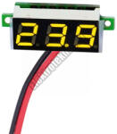  E228YE Mini digitális feszültségmérő Sárga 2.5-30V (2 vezetékes)