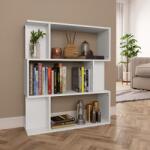 vidaXL Bibliotecă/Separator cameră, alb, 80x24x96 cm, PAL (800081) Biblioteca