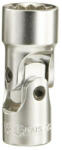 Genius Tools 355614 3/8"-os 12 lapú csuklós dugókulcs, 14 mm (355614)