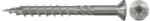 Fischer FTS-ST 5, 0 x 60 A2P 150 lapos süllyesztett fejű Ø 8.2 mm (90°), A2 korrózióálló acél részmenetes terasz csavar, TX behajtással, 150 db/csomag (660607) - praktikuskft