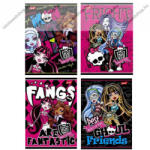  Monster High, 1. osztályos vonalas füzet, A5/14-32, 1 db (vegyes minta) (COR_2017_UNMH532V1_fekete)