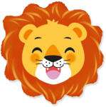 Flexmetal Fólia lufi, nagyforma oroszlán fej, 24