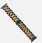  W. D. Wood Apple Watch szíj Fekete-barna zebrafa 38/40/41mm
