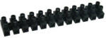 Tracon Electric Tracon SF60A-H Flexibilis sorozatkapocs, H profil, 12 tag, fekete 25mm2, 450VAC, 80A, PP (SF60A-H) - elektrikstore