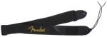 Fender 2" Black Poly Strap with Yellow Logo