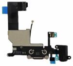 Apple Banda Flex Conector Incarcare Mufa Jack 3, 5mm Si Microfon iPhone 5 Neagra