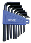 Laser Tools LAS-0952 L-alakú imbuszkulcs készlet, metrikus, 10 részes (LAS-0952) - praktikuskft