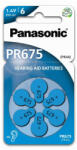 Panasonic PR675/6LB cink-levegő hallókészülék elem, PR44, 6 db/bliszter (PR675-6LB)