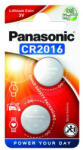 Panasonic CR2016 3V lítium gombelem, 2 db/bliszter (CR2016L-2BP-PAN)