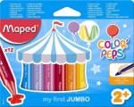 Maped Creioane cerate colorate Color Peps My First Jumbo, 12 culori/set, Maped 861311