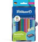 Pelikan Creioane colorate solubile in apa, 8 culori/set, in tavita pentru set Kreativ, Pelikan 700894