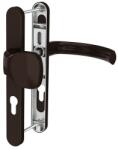 Medos Maner usa termopan, Jowisz, exterior, 85 x 32 mm, buton fix, cu arc, material aluminiu, culoare maro RAL8077
