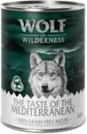Wolf of Wilderness Wolf of Wilderness "The Taste Of" 6 x 400 g - NOU: The Savanna Curcan, vită, capră