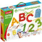Quercetti Montessori ABC+123 fűzős fejlesztő játék (2808)