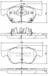 NIPPARTS Set placute frana, frana disc TOYOTA AVENSIS (T25) (2003 - 2008) NIPPARTS J3602115