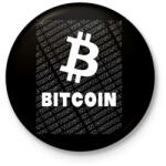 printfashion Bitcoin Trader - Kitűző, hűtőmágnes - Fekete (5075044)