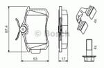 Bosch Set placute frana, frana disc AUDI TT (8N3) (1998 - 2006) BOSCH 0 986 494 596