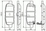 Bosch Set placute frana, frana disc NISSAN TIIDA Hatchback (C11X) (2006 - 2016) BOSCH 0 986 495 089