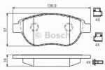 Bosch Set placute frana, frana disc CITROEN C4 Limuzina (2006 - 2016) BOSCH 0 986 494 602