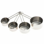 Kinghoff Комплект мерителни купички Kinghoff KH 4025, 4 броя, 60/80/125/250 мл, Инокс (KH 4025)